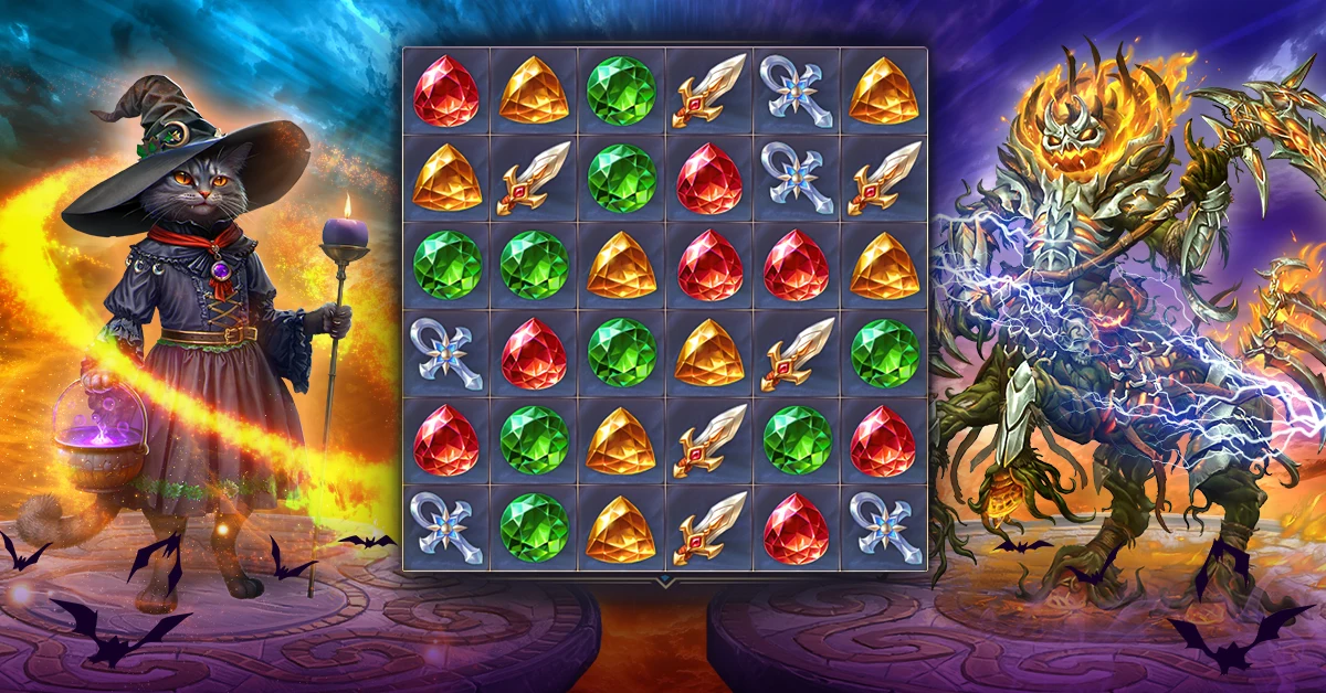 Heavens: role playing match 3 screenshot