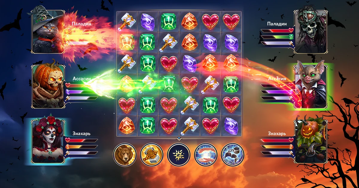 Heavens: role playing match 3 screenshot